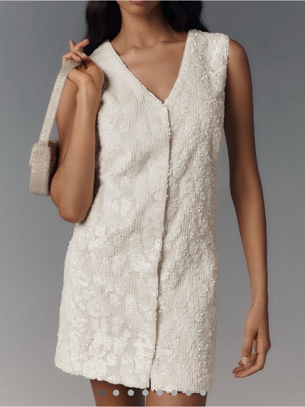 Sequin Vest Shift Dress